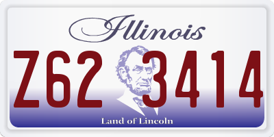 IL license plate Z623414