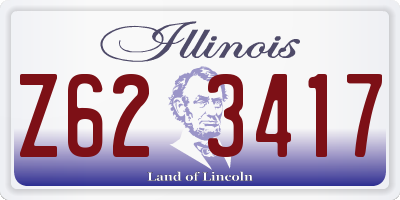 IL license plate Z623417