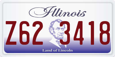 IL license plate Z623418