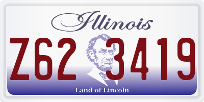 IL license plate Z623419