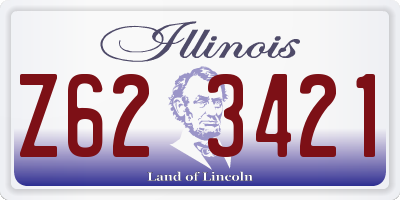 IL license plate Z623421