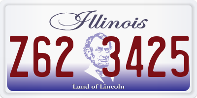 IL license plate Z623425