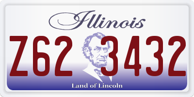 IL license plate Z623432