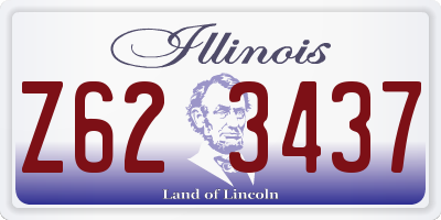 IL license plate Z623437
