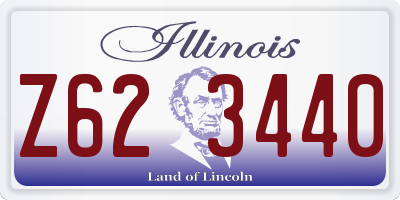 IL license plate Z623440