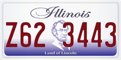 IL license plate Z623443