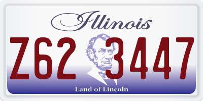 IL license plate Z623447