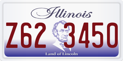 IL license plate Z623450