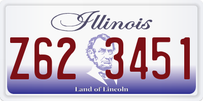 IL license plate Z623451