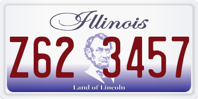 IL license plate Z623457