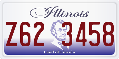 IL license plate Z623458
