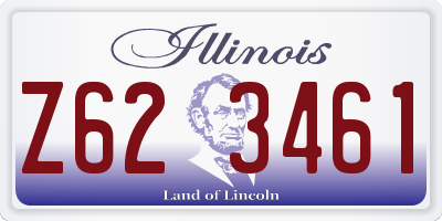IL license plate Z623461