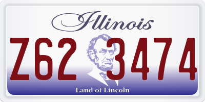 IL license plate Z623474