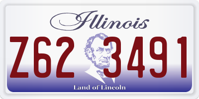 IL license plate Z623491