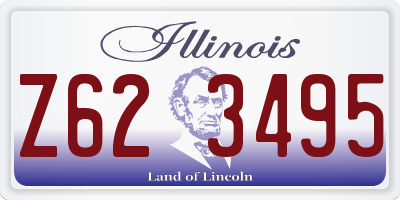 IL license plate Z623495