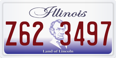 IL license plate Z623497