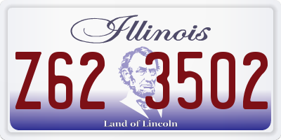 IL license plate Z623502
