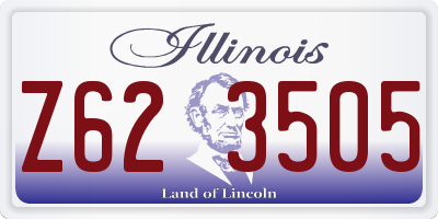 IL license plate Z623505