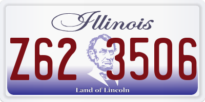 IL license plate Z623506