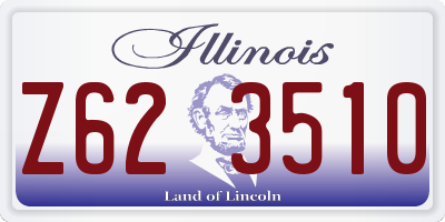 IL license plate Z623510