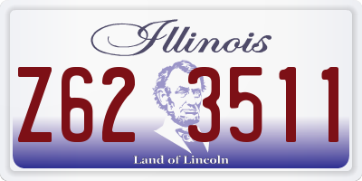 IL license plate Z623511