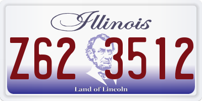 IL license plate Z623512