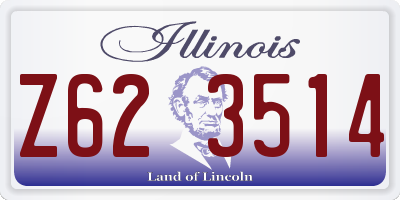IL license plate Z623514