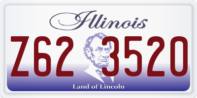 IL license plate Z623520