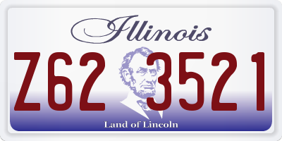 IL license plate Z623521
