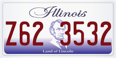 IL license plate Z623532