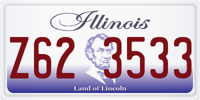 IL license plate Z623533