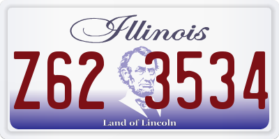IL license plate Z623534