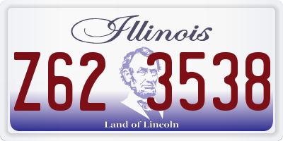 IL license plate Z623538