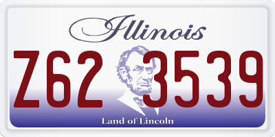 IL license plate Z623539
