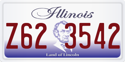 IL license plate Z623542