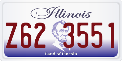 IL license plate Z623551