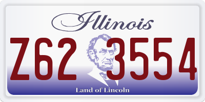 IL license plate Z623554