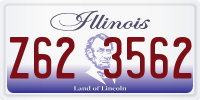 IL license plate Z623562