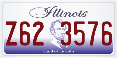 IL license plate Z623576