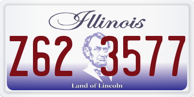 IL license plate Z623577