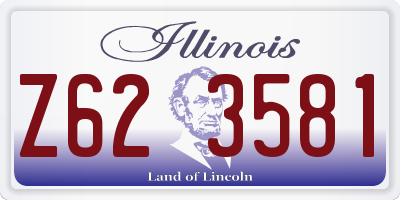 IL license plate Z623581