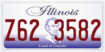 IL license plate Z623582