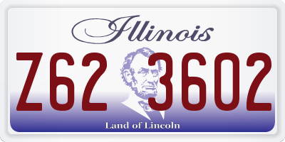 IL license plate Z623602