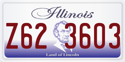 IL license plate Z623603