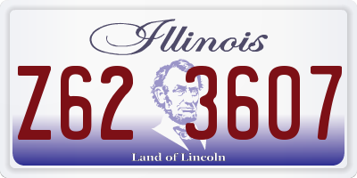 IL license plate Z623607