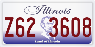 IL license plate Z623608