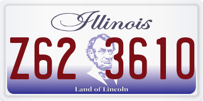 IL license plate Z623610
