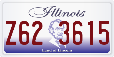 IL license plate Z623615