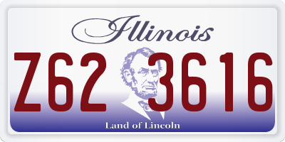 IL license plate Z623616