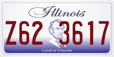 IL license plate Z623617